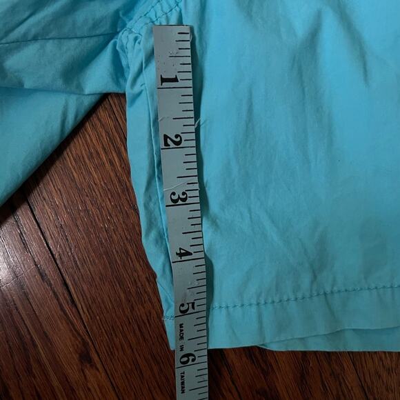 90s/Y2K Vintage Steve & Barry Turquoise Micro Shorts Size 8 Midrise Belted Boho - Picture 10 of 17